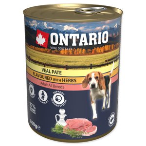 ONTARIO KONZERV DOG VEAL PATE FLAVOURED WITH HERBS 800G, 214-21184