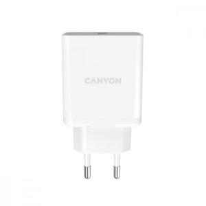 CANYON H-36 GYORSTOLTO 1XUSB-A, 36W QUICK CHARGE 3.0 TECHNOLOGIA, FEHER CNE-CHA36W0