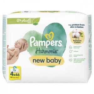 PAMPERS WIPES 184DB (4X46) HARMONIE NEW BABY