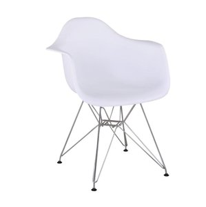 KONDELA FEMAN 2 NEW szék kivitel : króm lábak , ülőrész fehér műanyag
