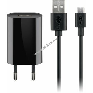 Goobay Micro USB töltőkészlet 1A fekete