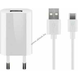 Goobay USB-C töltőkészlet 1A Fehér