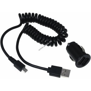 Autós töltő adapter 12-24V 2 x USB + töltő kábel Huawei Mate 8 / 9