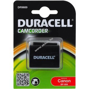 Duracell akku Canon FS100 Flash Memory Camcorder (BP-808) (Prémium termék)