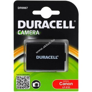 Prémium akku Duracell DR9967 akkutípus Canon EOS 1200D