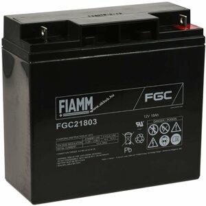 Ólom akku 12V 18Ah (FIAMM) típus FGC21803 (ciklusálló, ciklikus) (helyettesíti: 12V 17Ah)