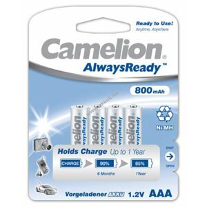 Camelion HR03 Micro AAA AlwaysReady, újratölthető elem 4db/csom. 800mAh