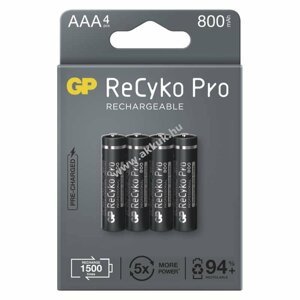 GP ReCyko Pro Professional HR03 (AAA) akku 4db/csomag
