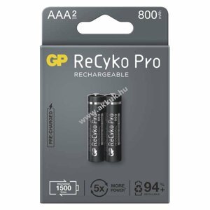 GP ReCyko Pro Professional HR03 (AAA) 800mAh akku 2db/csomag