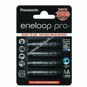 Panasonic eneloop Pro AA típus ceruza akku 2500mAh 4db/csom.