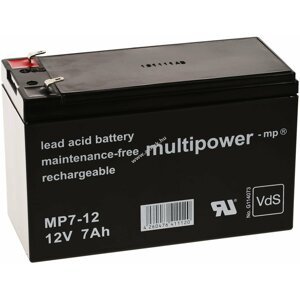 Ólom akku (multipower) MP7-12 VDS-minősítéssel helyettesíti UPS APC BP420SI
