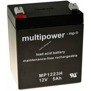 Multipower ólom akku MP1223H kompatibilis FIAMM 12FGH23 (nagy kisütőáram)