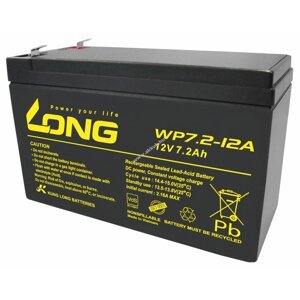 Ólomakku Kung Long típus WP7.2-12A F1 VdS minősítéssel 12V 7,2Ah
