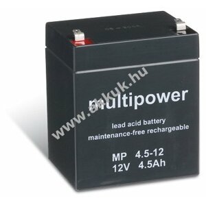 Multipower ólom akku MP4,5-12 helyettesíti FIAMM típus FG20451