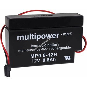 Ólomakku (multipower) típus MP0.8-12H Motor-gombhoz/kapcsolóhoz 12V 0,8Ah
