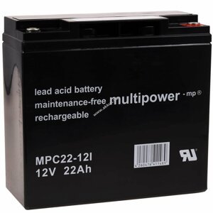 Powery ólom akku (multipower) MPC22-12I (ciklusálló, ciklikus)