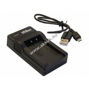 Helyettesítő micro USB akkutöltő Panasonic típus VW-VBK180, VBL090, VBY100