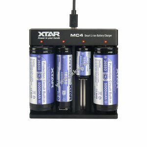 XTAR MC4 inteligens Li-Ion USB töltő - A készlet erejéig!