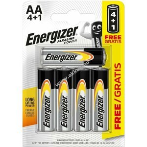 ENERGIZER Alkaline Power AA, ceruza, E91, 4+1db/csomag