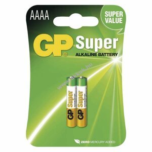 GP Speciális Alkáli elem AAAA 2db/csomag - Kiárusítás!