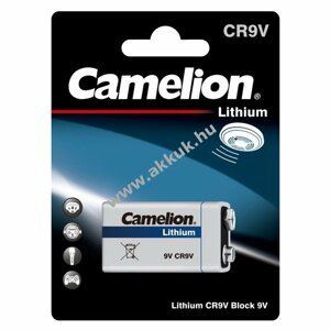 Camelion 10 éves élettartamú elem füstjelzőkhöz Lithium CR9V
