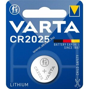 Varta elem CR2025 Líthium 1db/csom