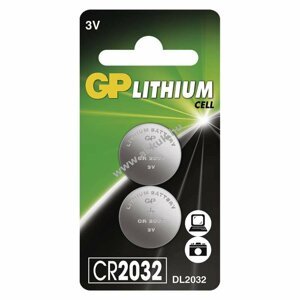 GP líthium gombelem CR2032 2db/csomag