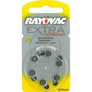 Rayovac Extra Advanced hallókészülék elem típus 10 6db/csom.