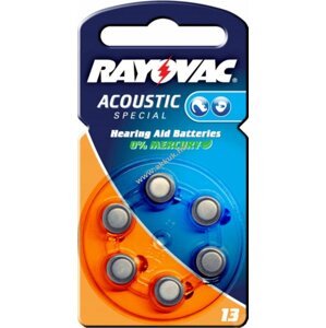 Rayovac Acoustic Special hallókészülék elem típus AE13 6db/csom.