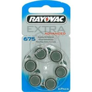 Rayovac Extra Advanced hallókészülék elem típus 675 6db/csom.