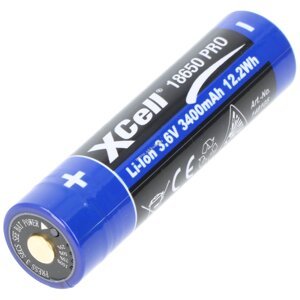 Xcell 18650 Li-Ion akku USB-C töltővel 3.6V 3400mAh, 18.2mm x 71.1mm