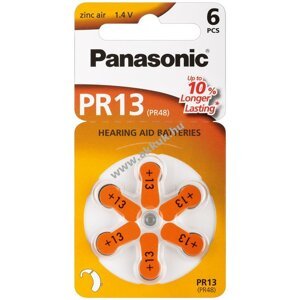 Panasonic hallókészülék elem típus V13/PR48 6db/csom.