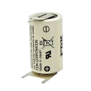 FDK / Sanyo Lithium elem CR14250 SE 1/2AA, IEC CR14250, 3pines (2 + / 1 - ) 10mm rácsméret
