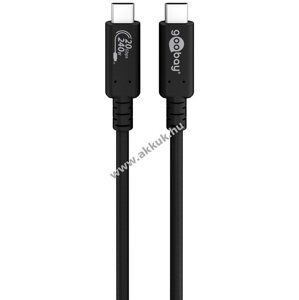USB-C adat- és töltőkábel USB4.0, Gen3x2 240W, 2m