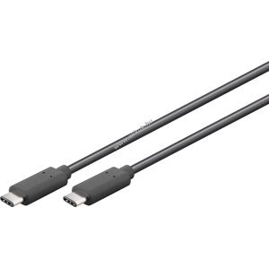 Goobay USB C 3.1 töltő és adatkábel fekete (2m)