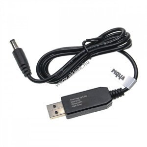 USB töltő kábel 5.5mm x 2.5mm Dc csatlakozóval 5V/A3 - 9V/1A