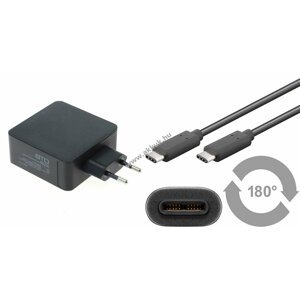 Helyettesítő hálózati töltő adapter HP Elite x2 1013 G3 (USB C adapter és kábel)