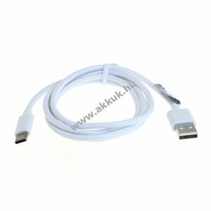 OTB adatkábel / töltőkábel  USB-C , fehér, 1m, fehér