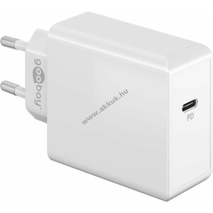 Hálózati USB-C Power Delivery gyorstöltő (65 W) fehér