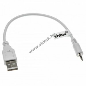 USB töltőkábel 2,5 mm-es csatlakozó dugóval a JBL Synchros E40BT fehér