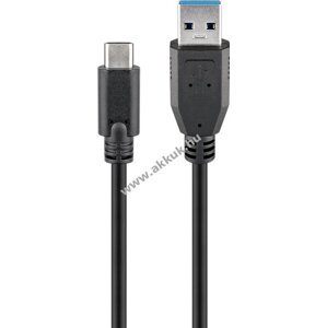 Goobay USB-C töltő és szinkronizáló kábel, fekete, 3m