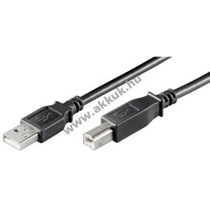 USB nyomtató kábel 3m fekete