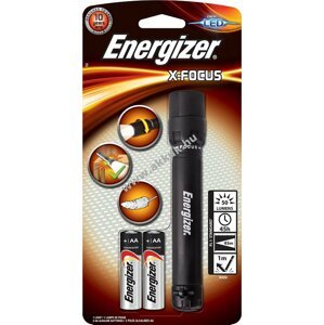 ENERGIZER X-focus LED-es elemlámpa + 2db AA ceruza elem