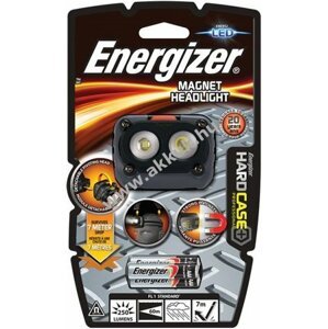 ENERGIZER Headlight Magnet 2 LED-es mágneses fejlámpa + 3db AAA elem