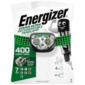 Energizer Pro+ LED VISION ULTRA tölthető fejlámpa 400lm zöld beépített akkuval