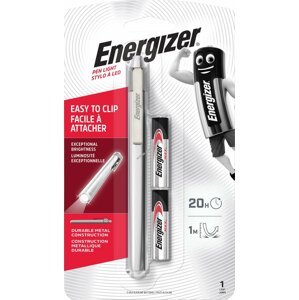 ENERGIZER Metal Pen Light zseblámpa, elemlámpa + 2db AAA elem