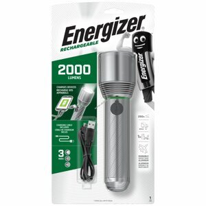 Energizer metal light USB tölthető fém LED-es zseblámpa, elemlámpa 2000lm powerbank