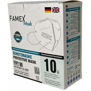 Famex FFP2 NR részecskeszűrős szájmaszk 10db/doboz (nem orvosí!) - Kiárusítás!