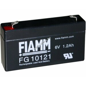 Ólom akku 6V 1,2Ah (FIAMM) típus FG10121 (csatlakozó: F1)