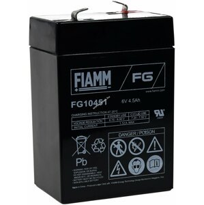 Ólom akku 6V 4,5Ah (FIAMM) típus FG10451 (csatlakozó: F1)